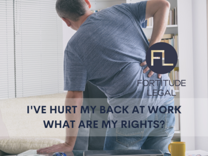I've Hurt my Back at Work - What are my Compensation Entitlements?